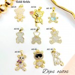 #022 cadena con dije osito solo dije1.65$