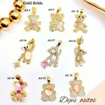 #022 cadena con dije osito solo dije1.65$