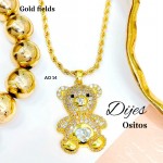 #022 cadena con dije osito solo dije1.65$