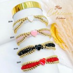 #1 pulsera triple balin con dije 
