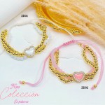 #1 pulsera triple balin con dije 