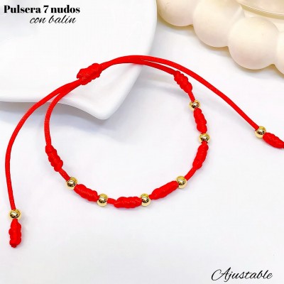 pulsera hilo rojo con balin