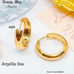 #1 argolla lisa acero inoxidable #ag