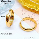 #1 argolla lisa acero inoxidable #ag