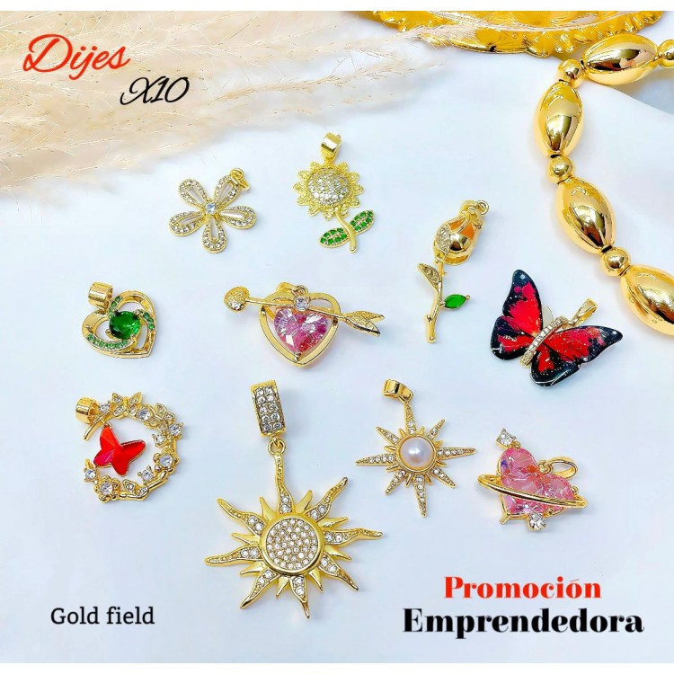 Super promocion en Dije 10 por 12.50$(escojidos por la tienda)