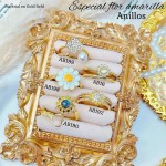 anillo dia flor amarilla