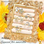 anillos dia flor amarilla