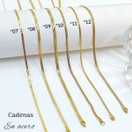 #37 cadena acero inoxidable #*