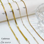 #37 cadena acero inoxidable #*