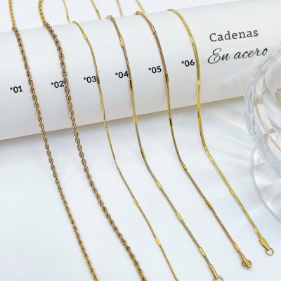 #37 cadena acero inoxidable #*