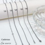 #37 cadena acero inoxidable #*