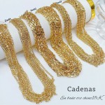 #37 paquete cadena de 10und oro chino 18 k #zw 