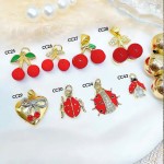#011 cadena con dije cereza （ dije 1.2$) 7.5&