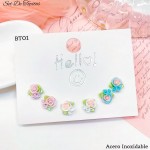 #bt set zarcillo tornasol  