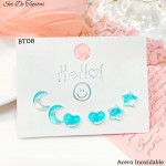 #bt set zarcillo tornasol  
