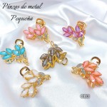 #001 pinza de dama metal tornasol p #cb