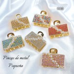 #001 pinza de dama color con perla p #ca