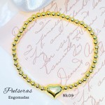#01 Nk pulsera balin con dije oro chino