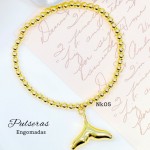 #01 Nk pulsera balin con dije oro chino
