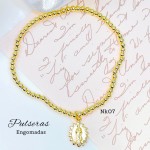 #01 Nk pulsera balin con dije oro chino