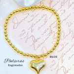 #01 Nk pulsera balin con dije oro chino