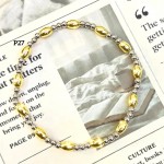 Pulsera balín+raya ajustable pequeña