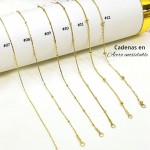 #37 cadena acero inoxidable #