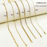 #37 cadena acero inoxidable #