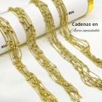 #37 paquete cadena acero inoxidable de 10 und