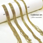 #37 paquete cadena acero inoxidable de 10 und