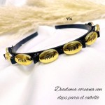 Deadema coreana con clips para el cabello 