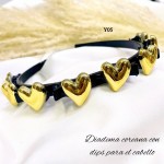 Deadema coreana con clips para el cabello 