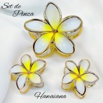 Pinza Hawai 3 en 1 amarilla