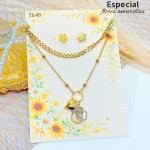 #0 juego cadena dia flor amarilla incluye el carton