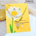 #0 juego cadena dia flor amarilla incluye el carton