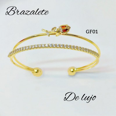Pulsera girasol de lujo 