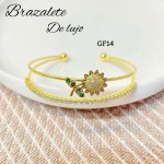 Pulsera girasol de lujo 
