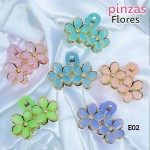 #001 Pinzas de flores 