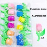 #001 Pinzas de flores 
