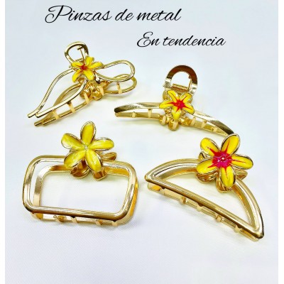 Pinza flor amarilla pequeña