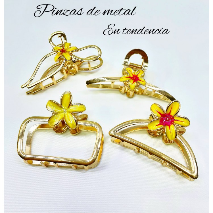 Pinza flor amarilla pequeña