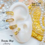#Ear cuff gold field *