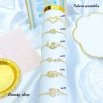 #3 Pulsera ajustable oro chino 