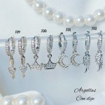#B j Zarcillos piedras lagar lujos baño oro18k  