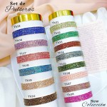 Set de pulsera brillante oro chino