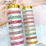 Set de pulsera brillante oro chino