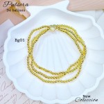 #01 pulsera triple con balines