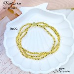#01 pulsera triple con balines