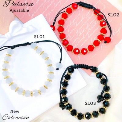 #01 pulsera crital ajustable