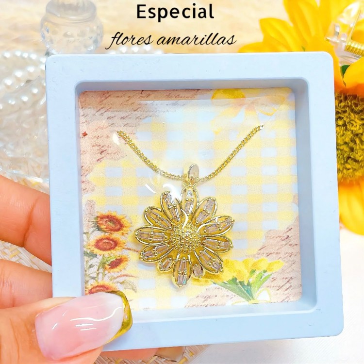 #0 Cajita de flor amarilla 